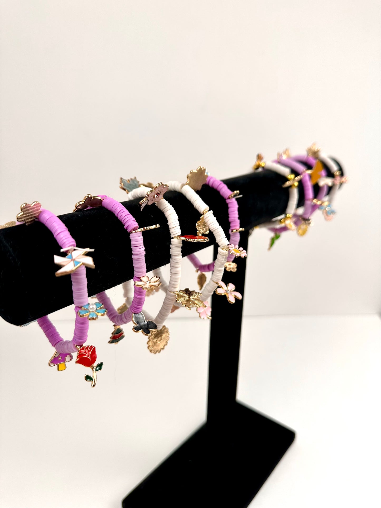 Floral Charm Bracelets