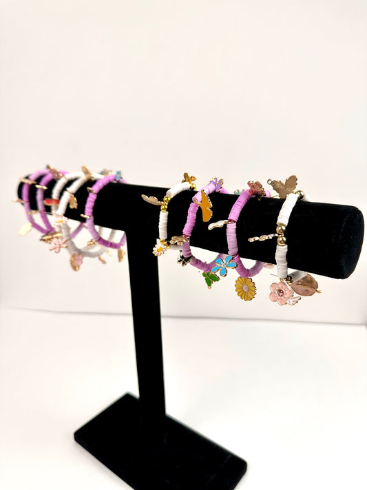 Floral Charm Bracelets