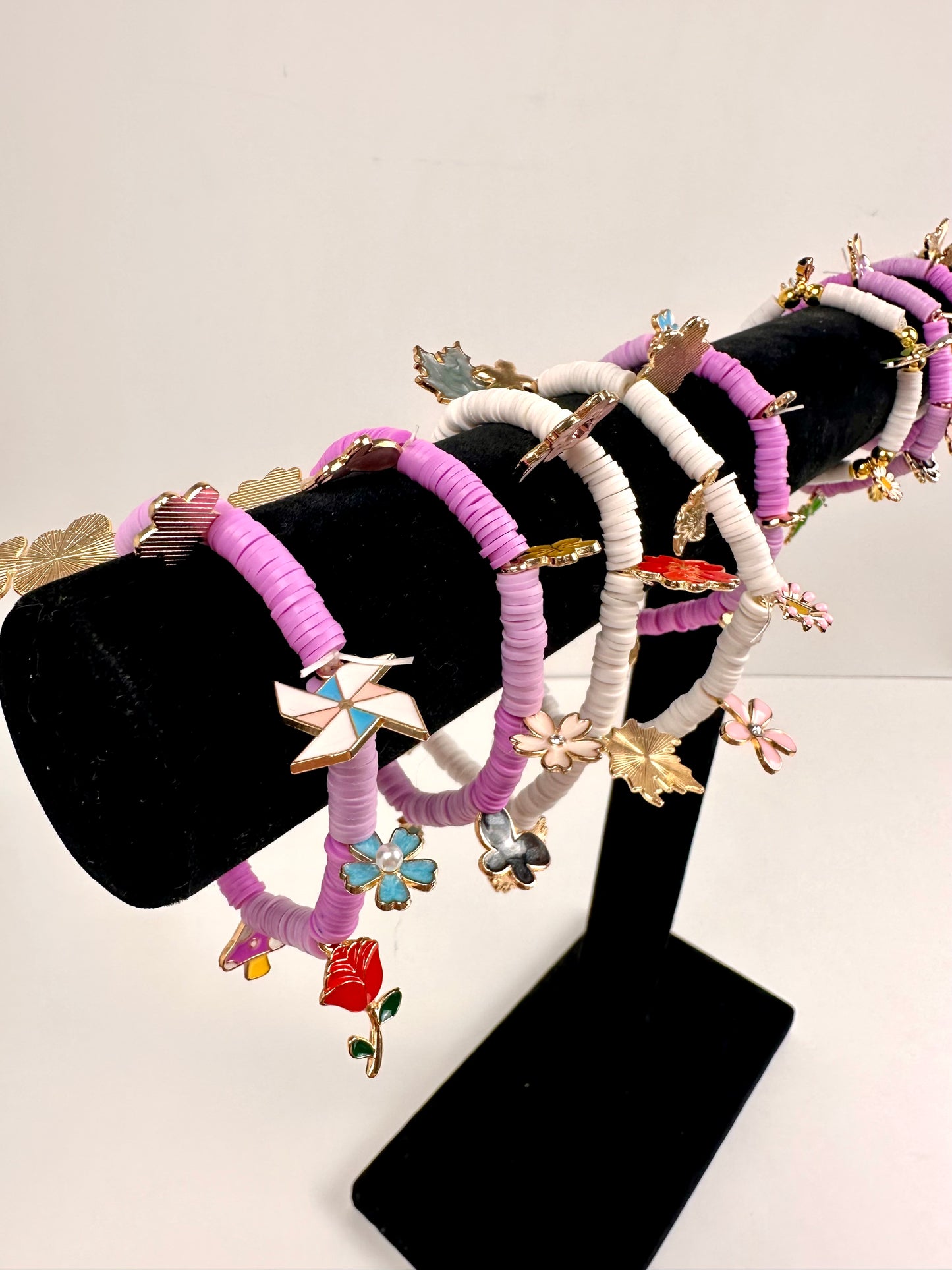 Floral Charm Bracelets